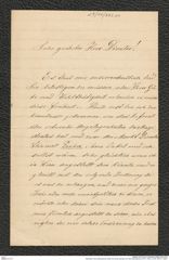 Nachlass Franz Steindachner, Brief von Anton Zamarin an Franz Steindachner (27.01.1881), Inv.Nr. 605.01, Seite 1